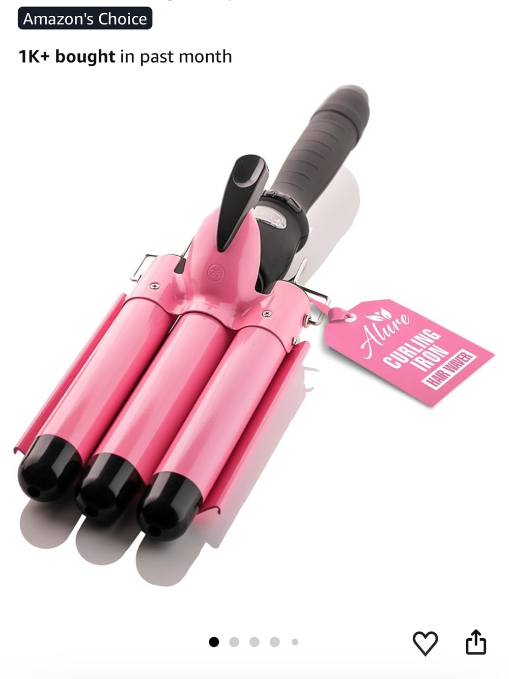 Alure Three Barrel Curling Iron Hair Waver